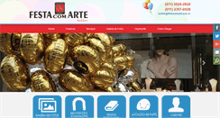 Desktop Screenshot of festacomarte.com.br